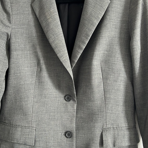 Club Monaco Classic Grey Wool 90s vintage Blazer | Tailored Fit | Size 10 - Picture 5 of 10